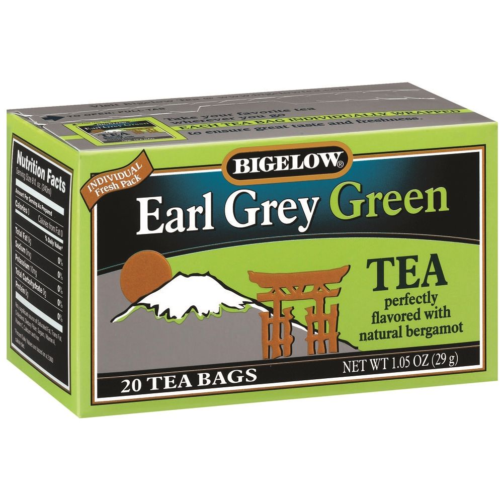 Bigelow® Earl Grey Green Tea Bags, Regular